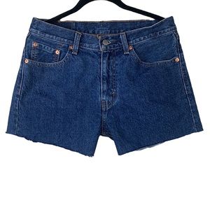Levi’s 505 Cutoff High Waisted Raw Hem Shorts